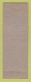 Matchbook Cover - Bliss Cobb Lawlor Insurance Bellows Falls VT