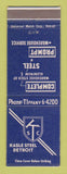 Matchbook Cover - Kasle Steel Detroit MI