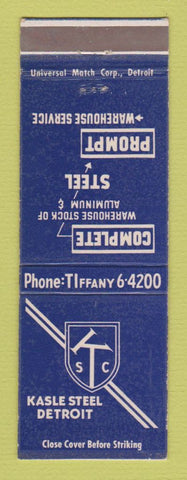 Matchbook Cover - Kasle Steel Detroit MI