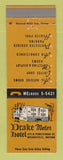 Matchbook Cover - Drake Motor Hotel Indianapolis IN