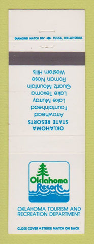 Matchbook Cover - Oklahoma Resorts Tourism OK
