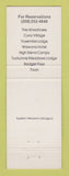 Matchbook Cover - Yosemite National Park CA