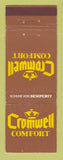 Matchbook Cover - Cromwell Comfort Switzerland WEAR