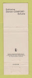 Matchbook Cover - Cromwell Comfort Switzerland WEAR