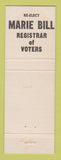 Matchbook Cover - Victor Tudan State Rep Election