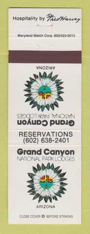 Matchbook Cover - Grand Canyon National Park AZ Fred Harvey