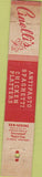 Matchbook Cover - Cinelli's Maple Tavern Merchantville NJ 10 Strike