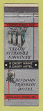 Matchbook Cover - Benjamin Franklin Hotel Philadelphia PA