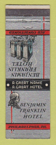 Matchbook Cover - Benjamin Franklin Hotel Philadelphia PA