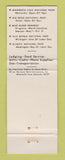 Matchbook Cover - Olympic National Park WA