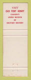 Matchbook Cover - Old Fort Henry Kingston ON WEAR