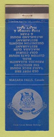 Matchbook Cover - Niagara Parks Commission Niagara Falls ON