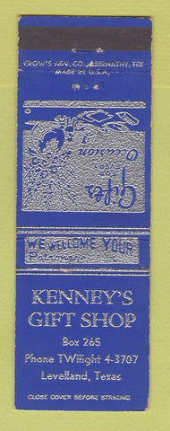 Matchbook Cover - Kenney's Gift Shop Levelland TX
