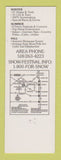 Matchbook Cover - Hunter Mountain Ski Area Hunter NY Summer Festivals
