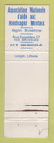 Matchbook Cover - Semaine Des Handicapes Mentaux Belgium Handicapped