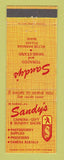 Matchbook Cover - Sandy's Cameras Gift Shop Waikiki Hawaii