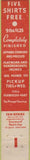 Matchbook Cover - Maplecrest Laundry Plainfield NJ 10 Strike