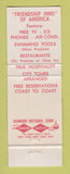 Matchbook Cover - Friendship Inn Tanglewood Motor Inn Lenox Pittsfield MA