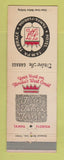 Matchbook Cover - Hotel Tampa Terrace Tampa FL WORN BACK