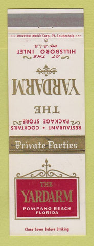 Matchbook Cover - Yardarm Pompano Beach FL