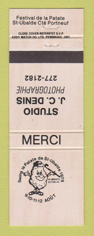 Matchbook Cover - Festival De LA Patate St Ubalde QC Denis Photography