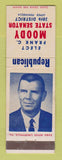 Matchbook Cover - Frank Moody State Senate Election