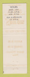 Matchbook Cover - Smorgas House Santa Rosa CA restaurant