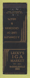 Matchbook Cover - Lecky's IGA Market Grocery McDonaldsville OH