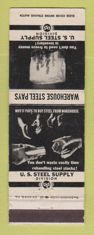 Matchbook Cover - US Steel Supply USS Warehouse Steel