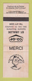 Matchbook Cover - Festival De LA Patate St Ubalde QC COOP Epicerie