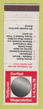 Matchbook Cover - Dorffest 1978 Wegenstetten Treffpunkt Switzerland