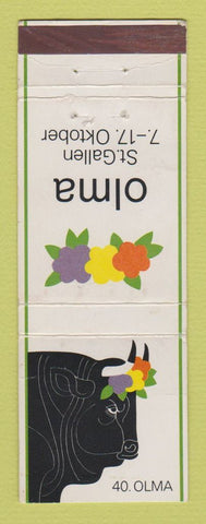 Matchbook Cover - Olma St Gallen Oktober Festival? Switzerland 1982
