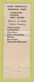 Matchbook Cover - Save the Forest Quebec QC Mont Orford Laurentides