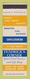 Matchbook Cover - Fendrick's Corner Indianapolis IN news stand gifts