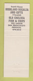 Matchbook Cover - Edinburgh Castle San Francisco CA
