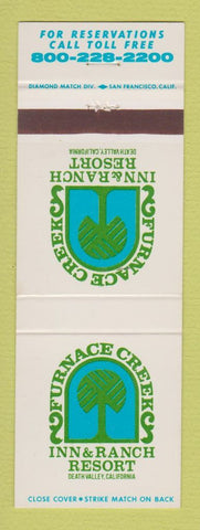 Matchbook Cover - Furance Creek Inn Ranch Resort Death Valley CA