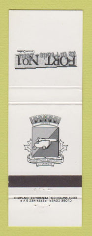 Matchbook Cover - Fort de la Pointe Levis Lauzon QC