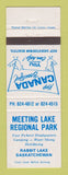 Matchbook Cover - Meeting Lake Regional Park Rabbit Lake SK