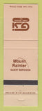 Matchbook Cover - Mount Rainier Guest Services WA