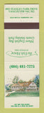 Matchbook Cover - Fish House Vancouver BC