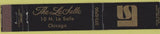 Matchbook Cover - The LaSalle Chicago IL 10 Strike