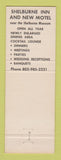 Matchbook Cover - Shelburne Inn Motel VT