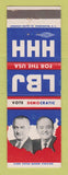 Matchbook Cover - Lyndon B Johnson for President Hubert Humphrey