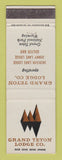 Matchbook Cover - Grand Teton Lodge WY