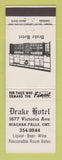 Matchbook Cover - Drake Hotel Niagara Falls ON