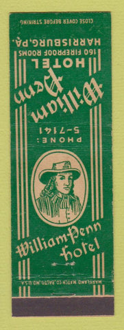 Matchbook Cover - William Penn Hotel Harrisburg PA