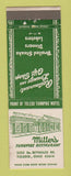 Matchbook Cover - Miller's Turnpike Restaurant Toledo OH