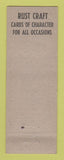 Matchbook Cover - TW Greer Confectionery Carnegie PA
