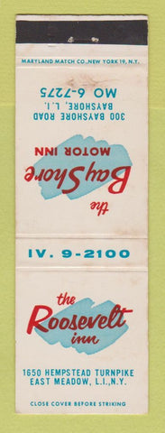 Matchbook Cover - Roosevelt Inn Bay Shore Motor Inn East Meadow LI NY WEAR