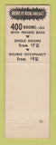Matchbook Cover - Pickwick Motor Inn Kansas City MO